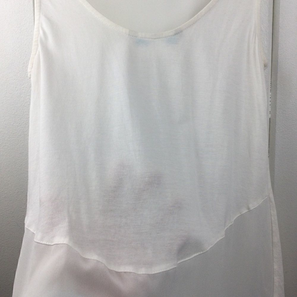 ‎Desigual Cream Triangular Panel Tank - S - Picture 14 of 16